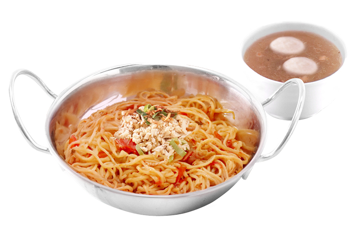 Mie Sambal Matah Bakso Ikan