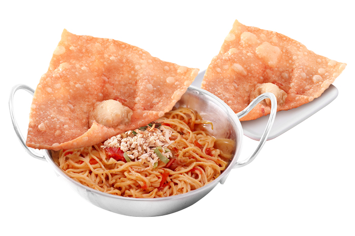 Mie Sambal Rica Pangsit Goreng